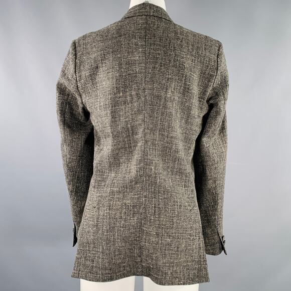 BILLY REID Size 4 Grey Wool Blend Tweed Notch Lapel Jacket Blazer - Picture 3 of 7